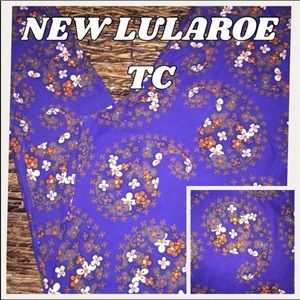 New lularoe TC leggings purple white paisley